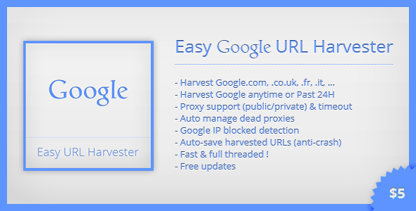 Łatwy Google URL Harvester