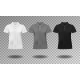 Black, White and Gray Realistic Slim Male Polo - GraphicRiver Item for Sale