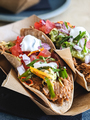 Close up of fresh tacos with pulled pork - PhotoDune Item for Sale