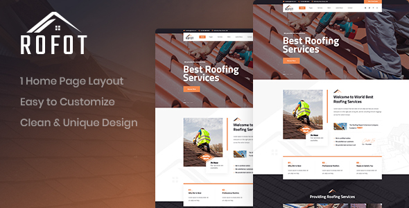 Rofot - Renovation PSD Template