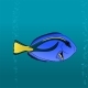 Regal Blue Tang Cartoon Pic - GraphicRiver Item for Sale