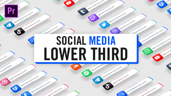 3D Social Media Lower Thirds