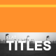 Flat Titles - VideoHive Item for Sale