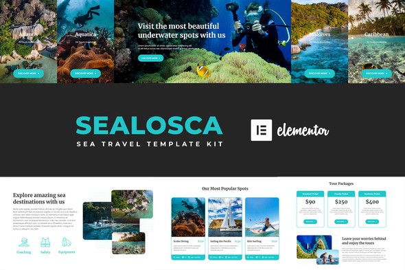 Sealosca - Sea Adventure Travel Template Kit