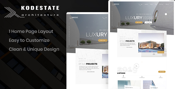 Kodestate - Architecture PSD Template