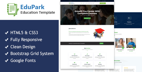 EduPark - Education HTML5 Responsive Template
