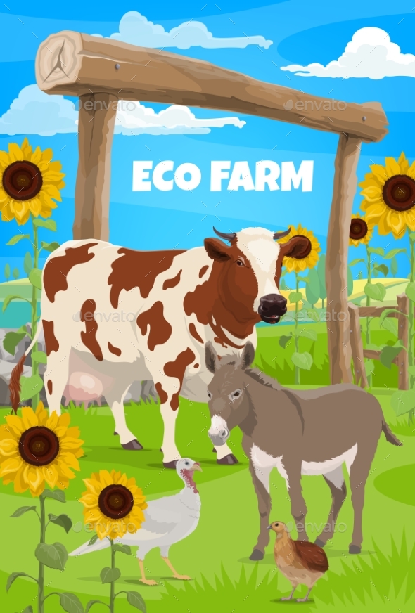 Gardening and Farming, Farmer and Farm Animals