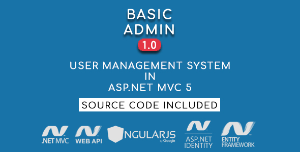 Basic Admin - User Management System in ASP.NET MVC 5