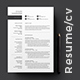 Minimal Resume - GraphicRiver Item for Sale