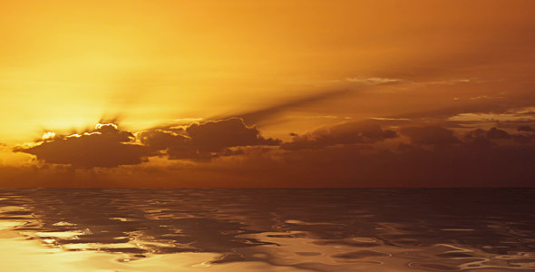 Sunrise Over The Ocean