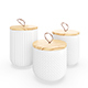 Textured Kitchen Canisters - 3DOcean Item for Sale