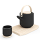 Stelton Theo Teapot and Tea Mug - 3DOcean Item for Sale