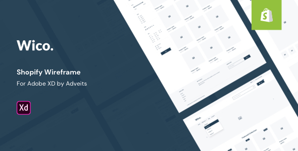 Wico - Shopify Wireframe for Adobe XD