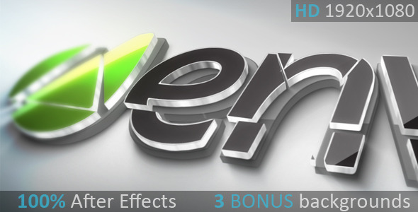 Elegant 3d Logo Reveal
