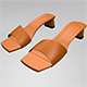 Square-Toe Block-Heel Sandals 01 - 3DOcean Item for Sale