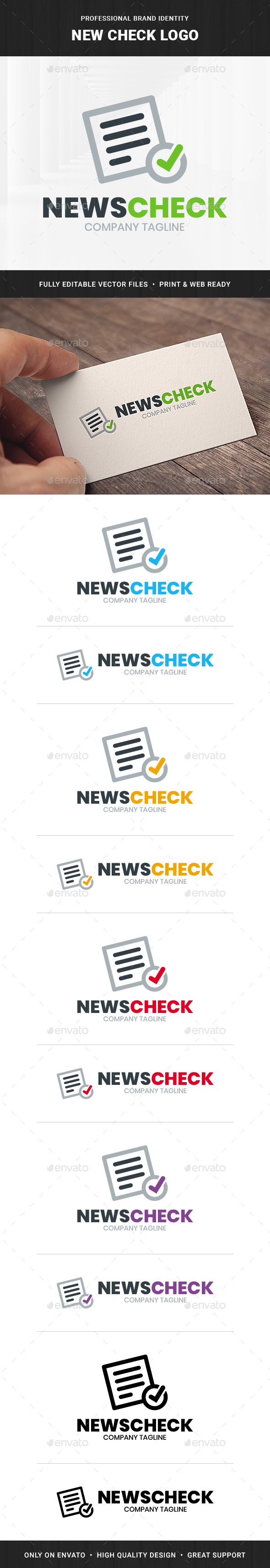 News Check Logo Template