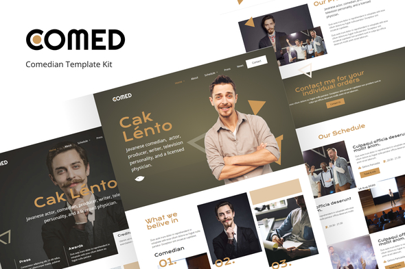 Comed  - Comedian elementor Template Kit