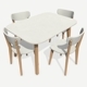 Old Dining Table and Chair - 3DOcean Item for Sale