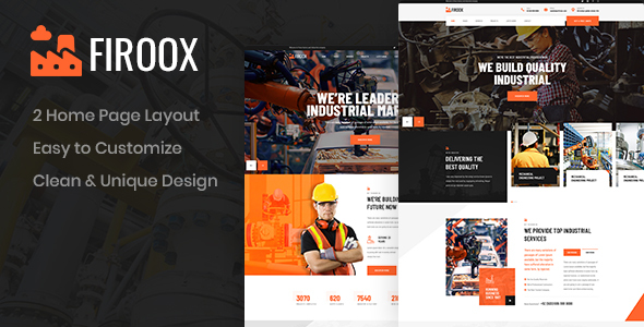 Firoox – Industrial PSD Template – 0 Sold!