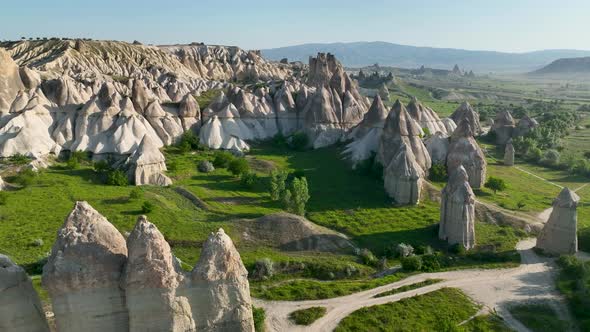 The best landscapes of Cappadocia aerial view 4 K