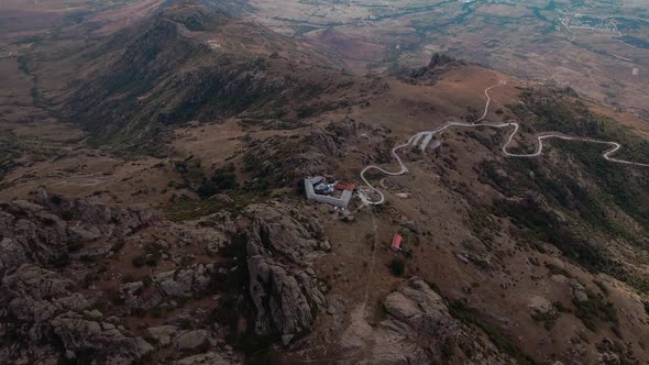 Amazing aerial view from Monastery of Treskavec, Prilep.