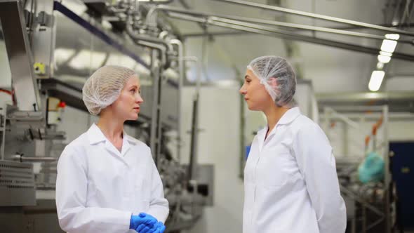 Women Technologists at Ice Cream Factory