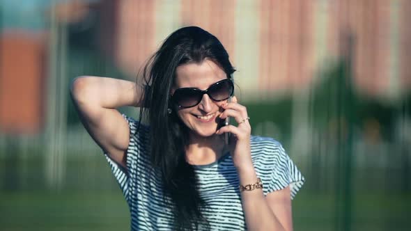 Young Woman Talking on the Phone