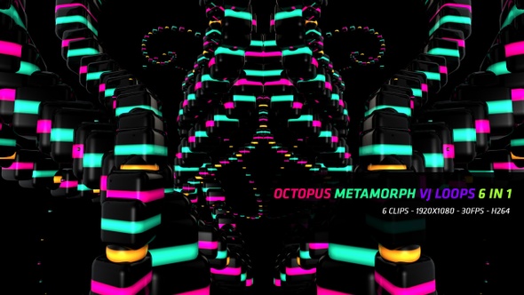 Octopus Metamorph Vj Loops 6 in 1