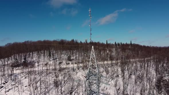 Drone Videography of 4G and 5G Communication Tower