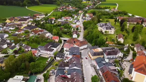 Beautiful small Village Drone Video