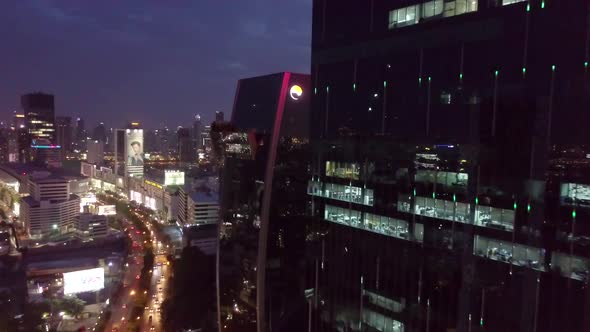 Rama 9 Aerial View in Bangkok in Thailand