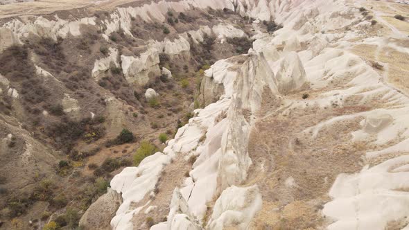 Cappadocia Landscape Aerial View. Turkey. Goreme National Park