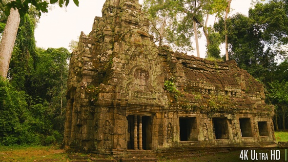 4K House of Fire at Preah Khan Temple in Siem Reap, Cambodia