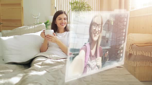 Video Chat on Hologram Screen