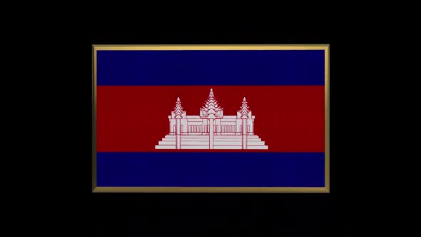 Cambodia 3D Flag