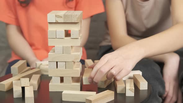 Hobby with wooden tower. 