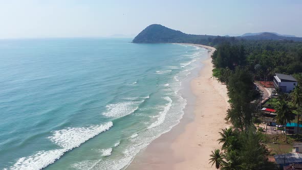 Running Bull Beach or Hat Thung Wua Laen in Chumphon Thailand