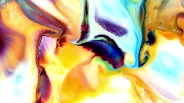 Abstract Background With Psychedelic Magical Painting Colors 9 alt