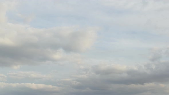 Epic timelapse of clouds moving across a beautiful blue sky