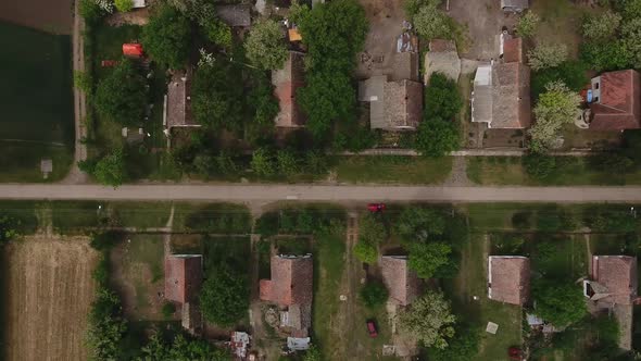 Empty Street In A Village