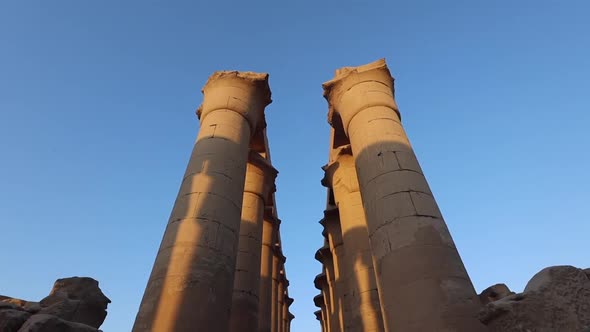 Columns In The Luxor Temple