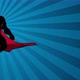 Superhero Flying Ray Light Silhouette - VideoHive Item for Sale