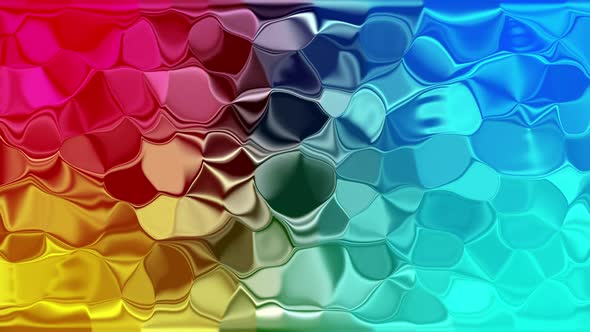 abstract colorful glossy liquid background animation. Holographic animation of liquid.