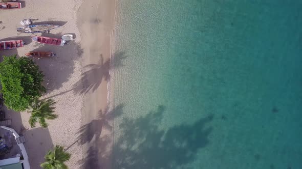 Martinique Island and Beach Aerial View in Caribbean Islands