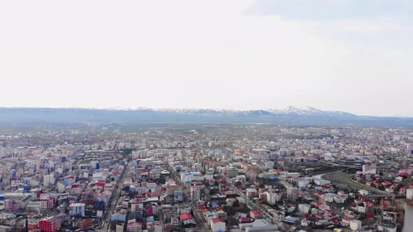 Aerial Panorama K Ars City Colorful Buildings