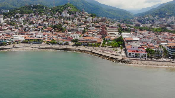 City municipality of puerto vallarta jalisco mexico picturesque town with colored facades
