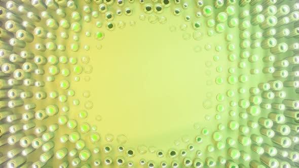 Geo Circle Background for Titles - Greens Colorway