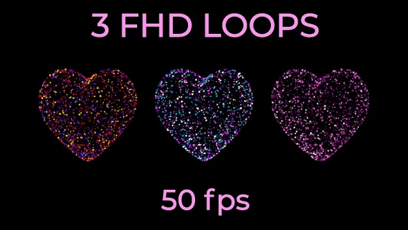 Heart colored particles alt