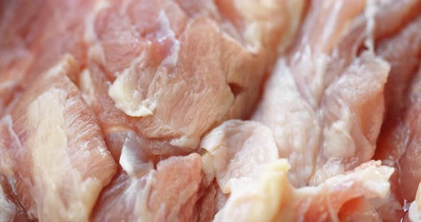 Raw chicken thigh