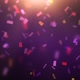 Confetti Falling On Purple Background - VideoHive Item for Sale